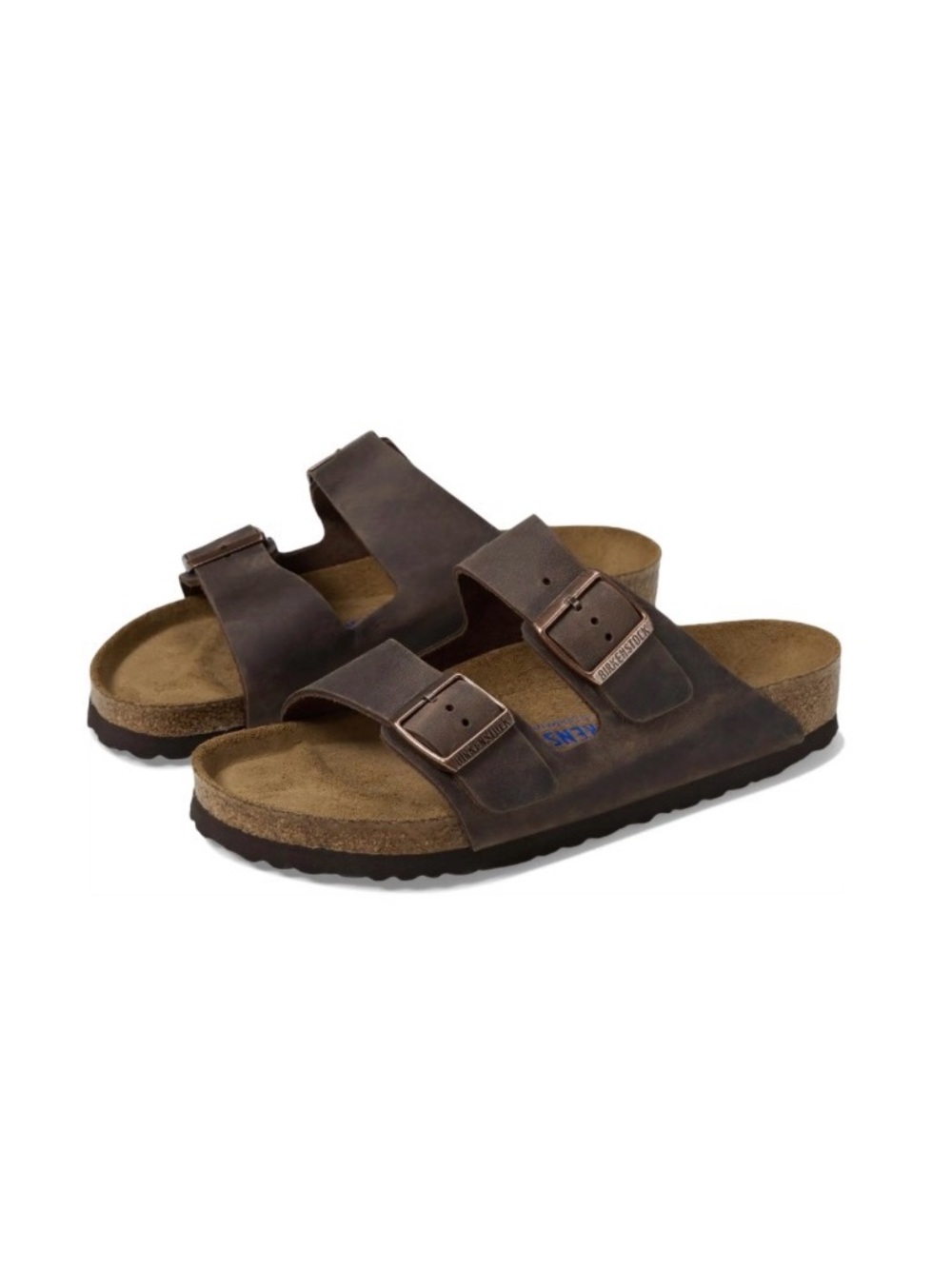 NIB Birkenstock Arizona Two-Strap Sandal - oiled leather brown